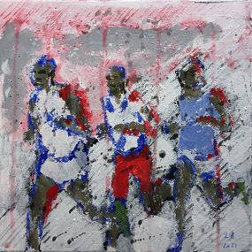 Gemälde, Marathon 7, Arno Lanzi