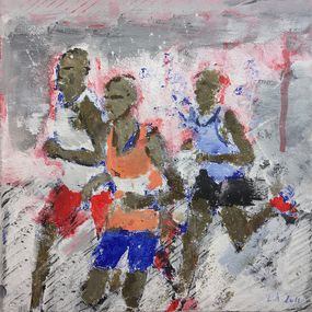 Gemälde, Marathon 8, Arno Lanzi