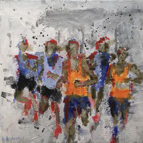 Gemälde, Marathon 9, Arno Lanzi