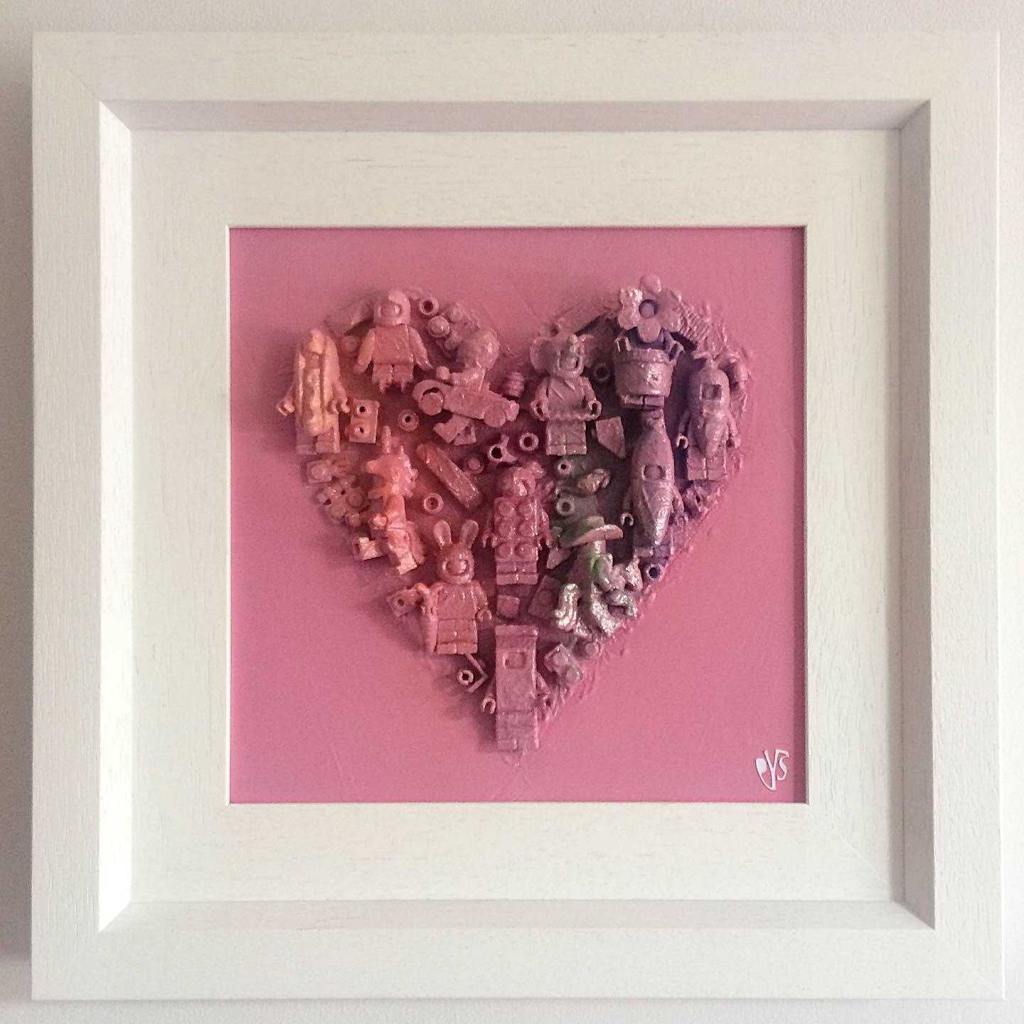 Pys, Glitter Minifig Heart Pys, Glitter Minifig Heart