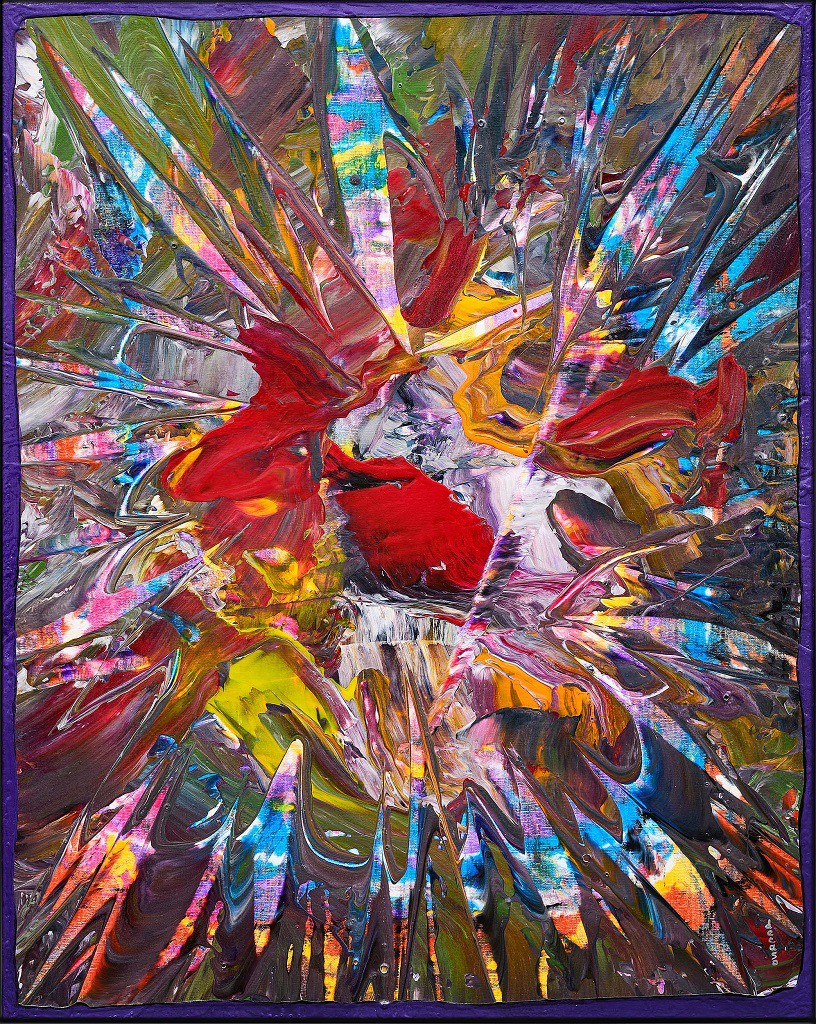 De Caso Michel, Coiffe amérindienne, dans la série peinture tribale, influence indienne De Caso Michel, Coiffe amérindienne, dans la série peinture tribale, influence indienne