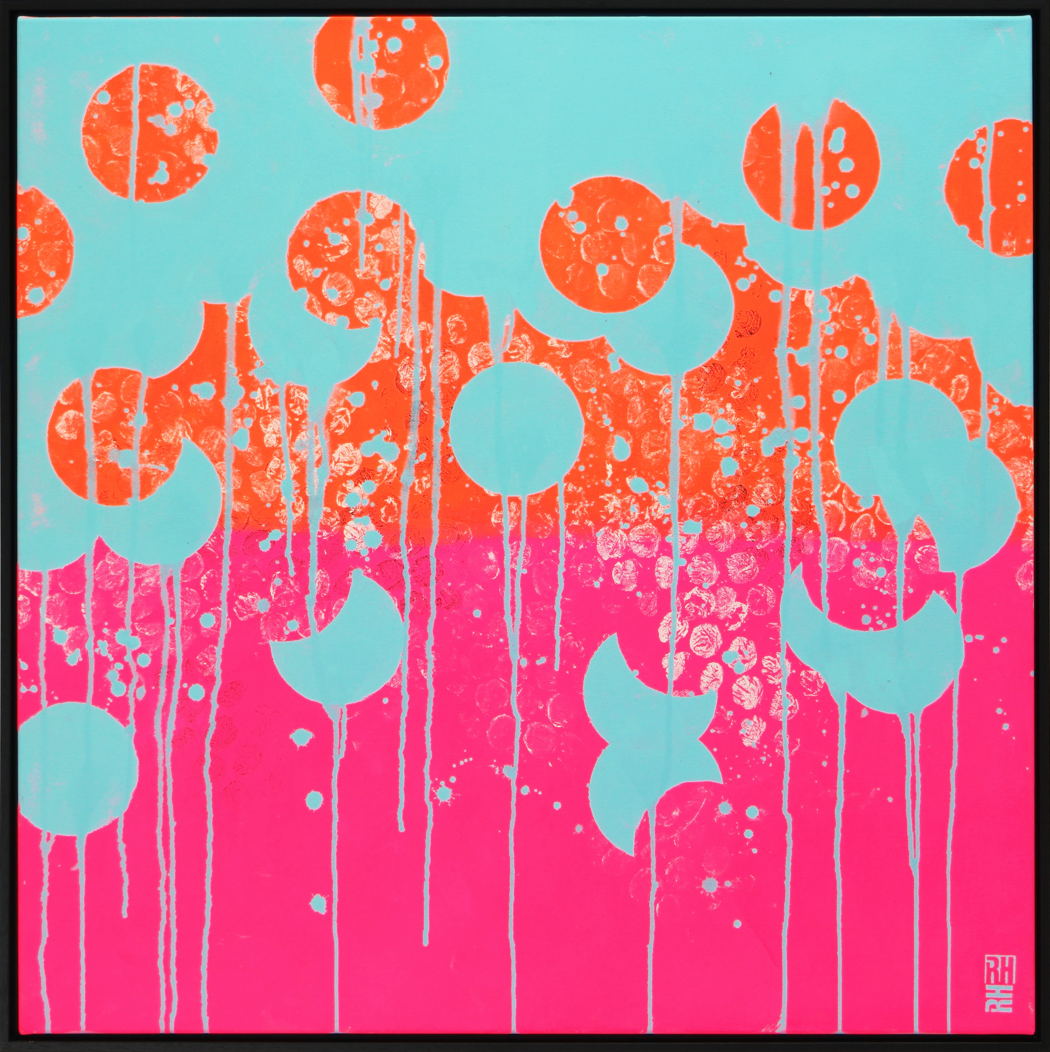 Ronald Hunter, Neon Pop Colors - Incl Frame Ronald Hunter, Neon Pop Colors - Incl Frame