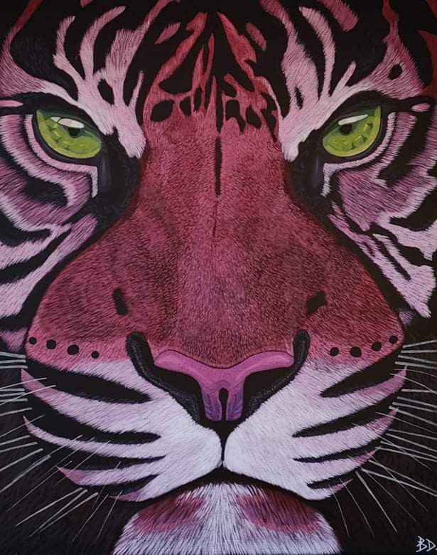 Benjamin David, Dark pink Tiger Benjamin David, Dark pink Tiger