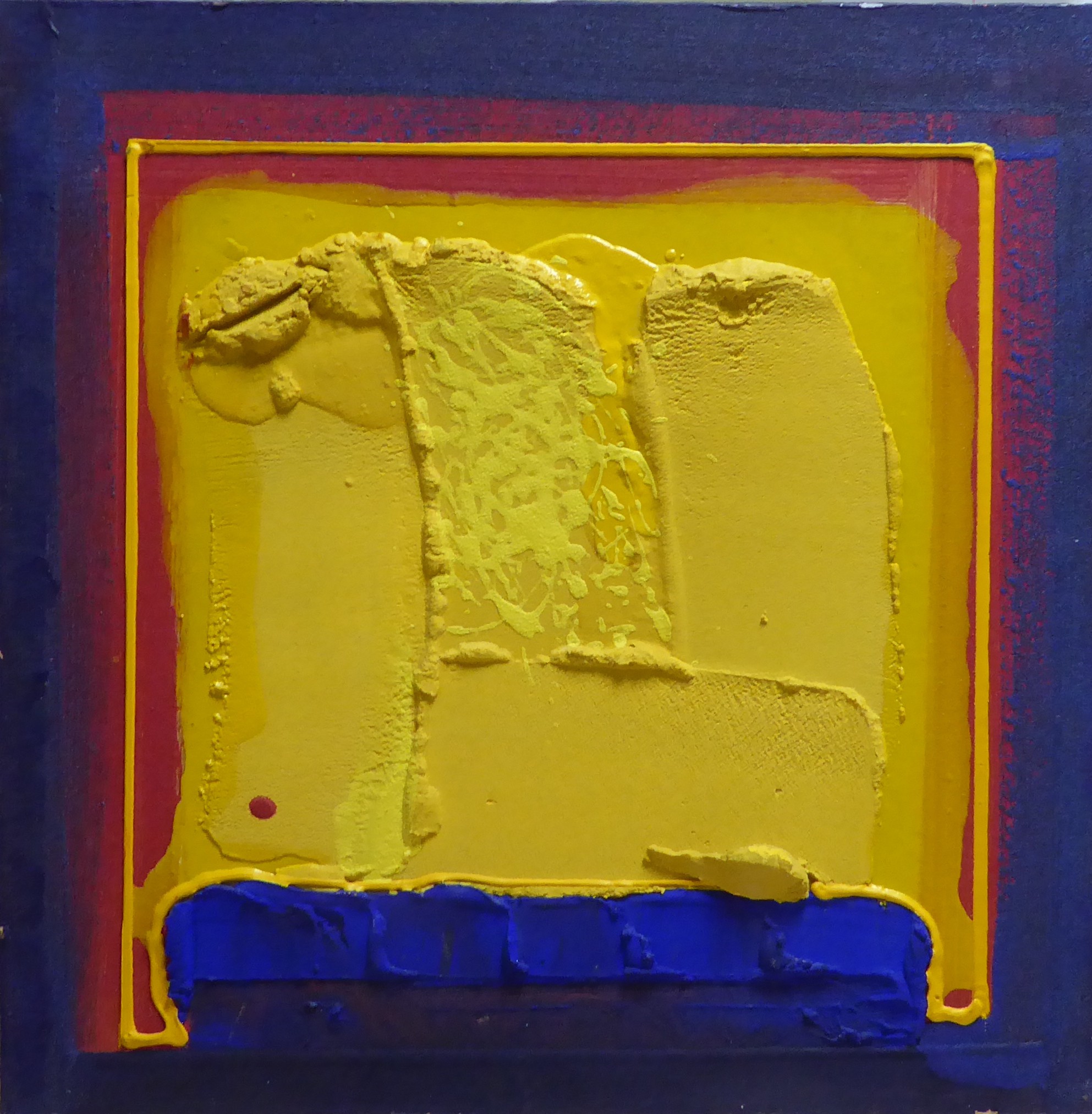Jean-Roch Focant, Carré Rouge Souligné Jaune Jean-Roch Focant, Carré Rouge Souligné Jaune