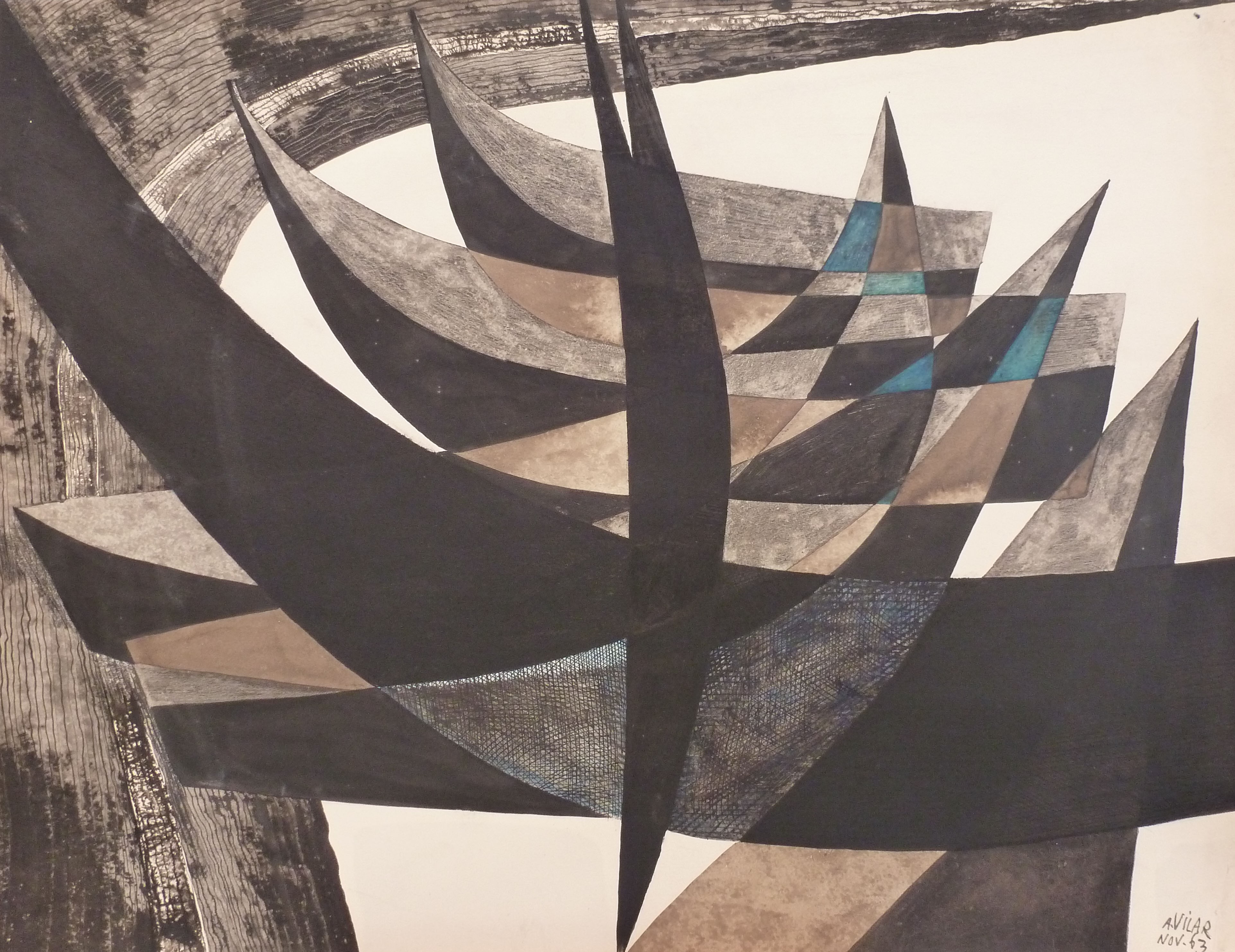 Andrée Vilar, Un oiseau et des barques Andrée Vilar, Un oiseau et des barques
