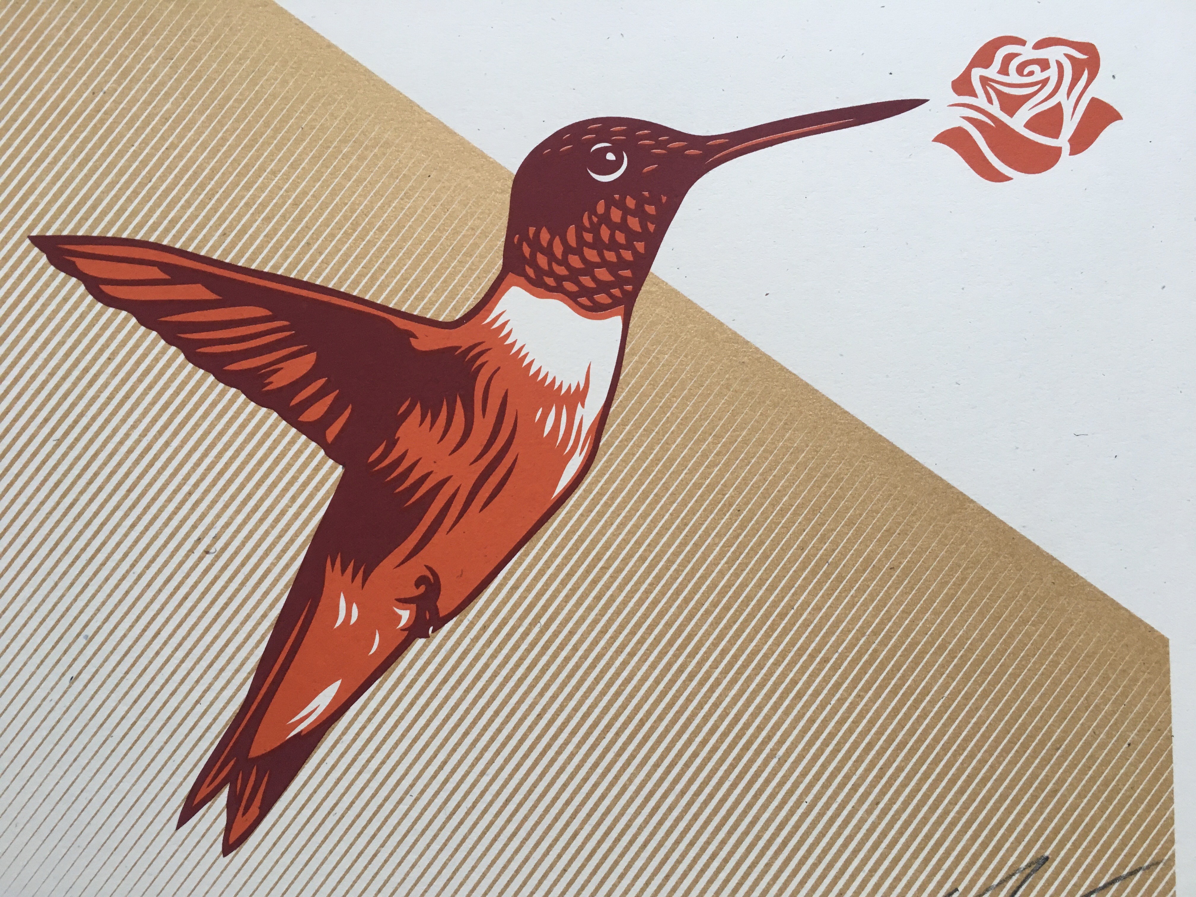 Ernesto Yerena Montejano, Dignity Colibri Red & Gold Ernesto Yerena Montejano, Dignity Colibri Red & Gold