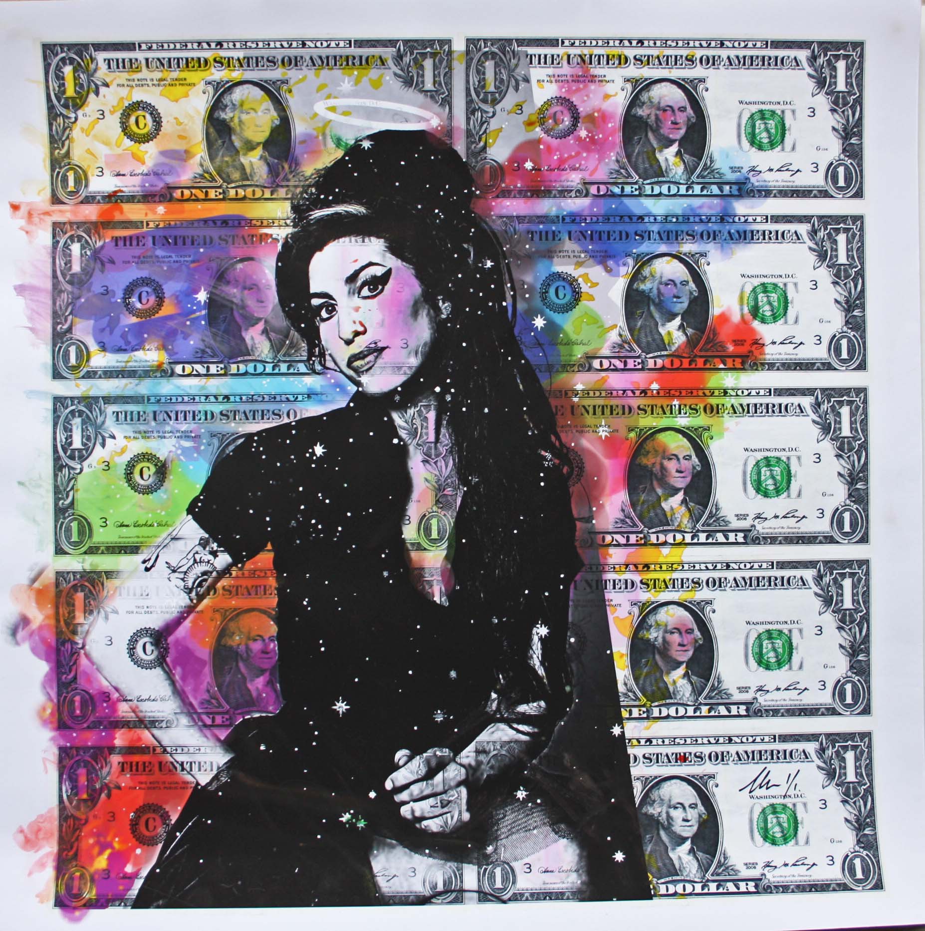 Amy Winehouse, Pop Art Quote Portrait, Ratio 4 5, inspirational quotes,  celebrities Weekender Tote Bag by BONB Creative - Pixels Merch