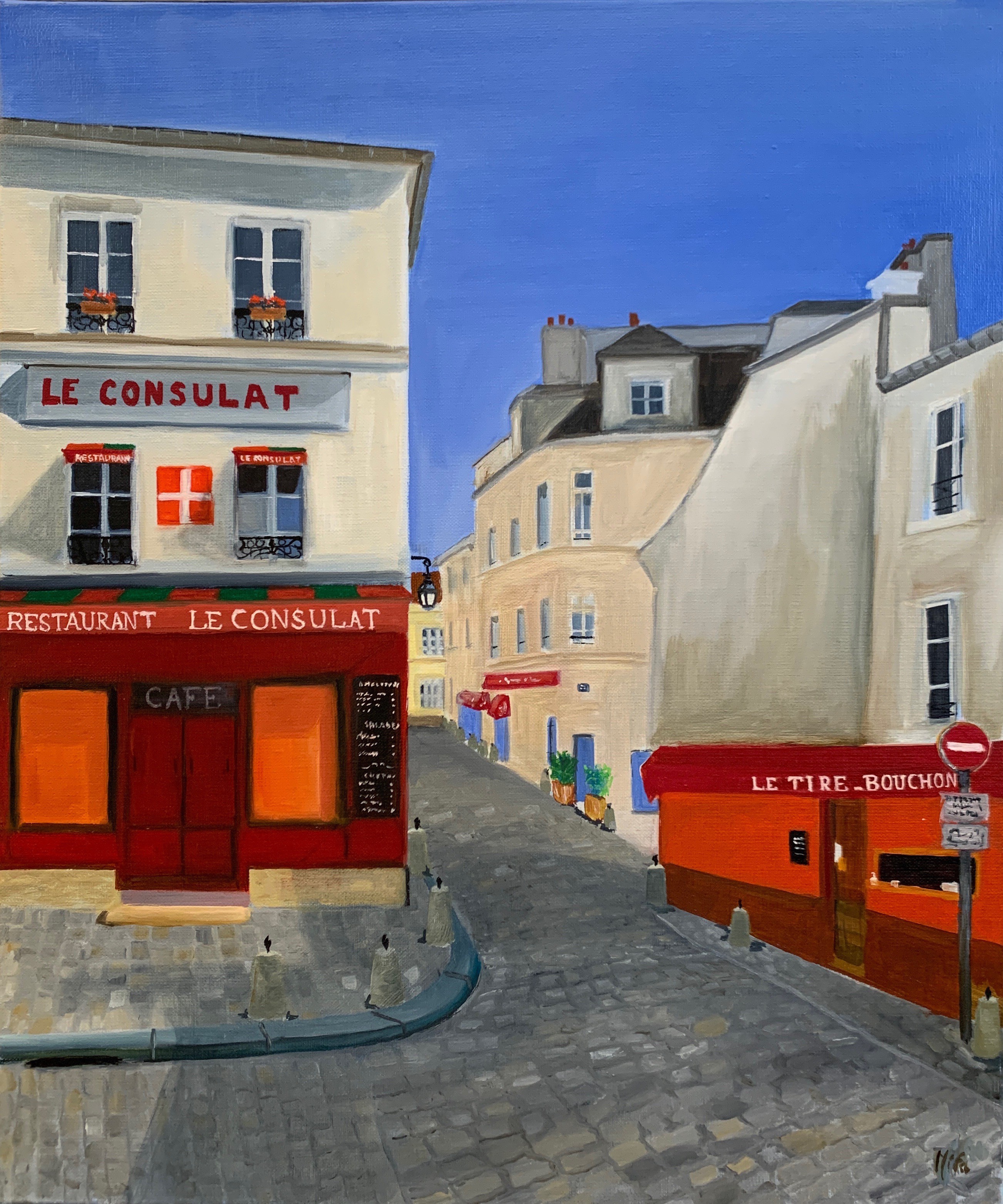 Marie France Garrigues, Rue Norvins Montmartre Marie France Garrigues, Rue Norvins Montmartre