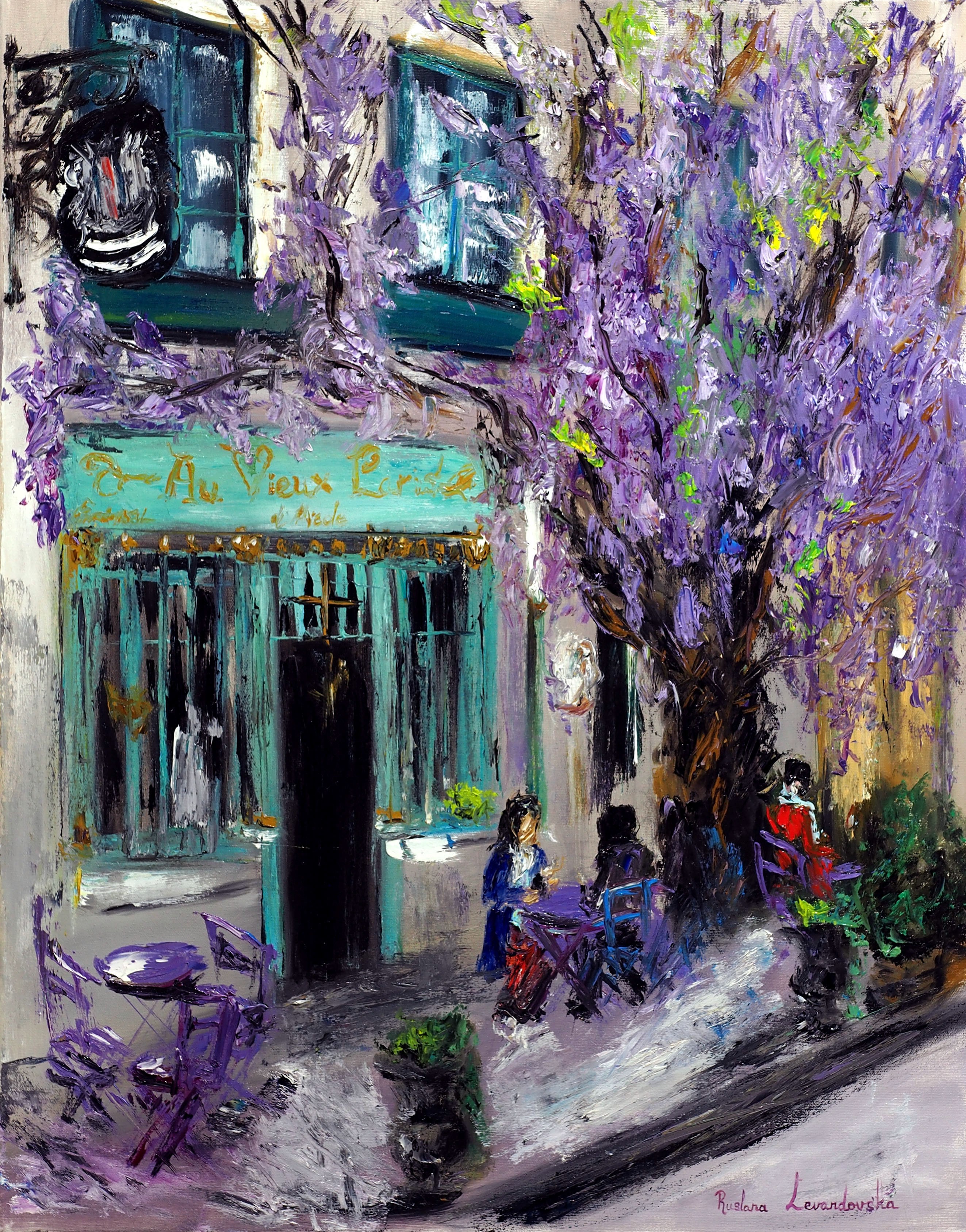 Ruslana Levandovska, The Purple Cafe of Paris Ruslana Levandovska, The Purple Cafe of Paris