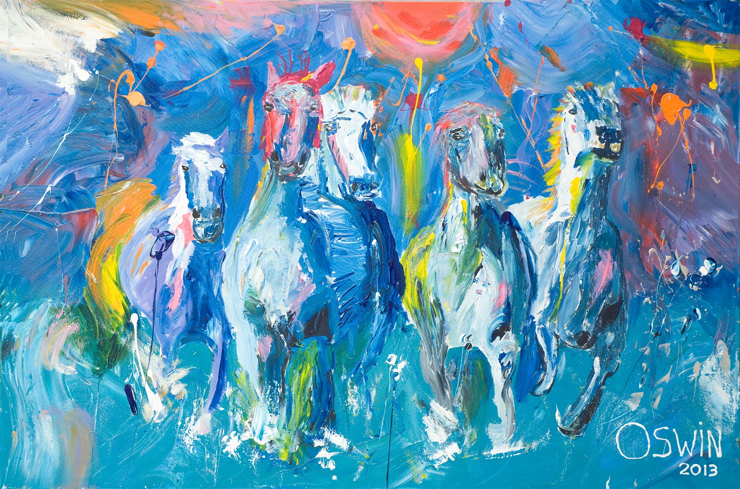 Oswin Gesselli, WILD HORSES Oswin Gesselli, WILD HORSES