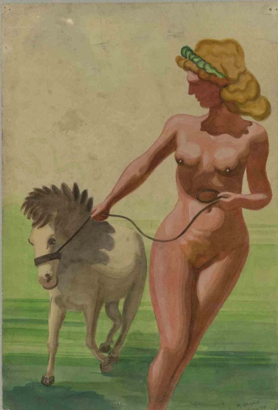 Jean-Raymond Delpech, Woman and Horse Jean-Raymond Delpech, Woman and Horse