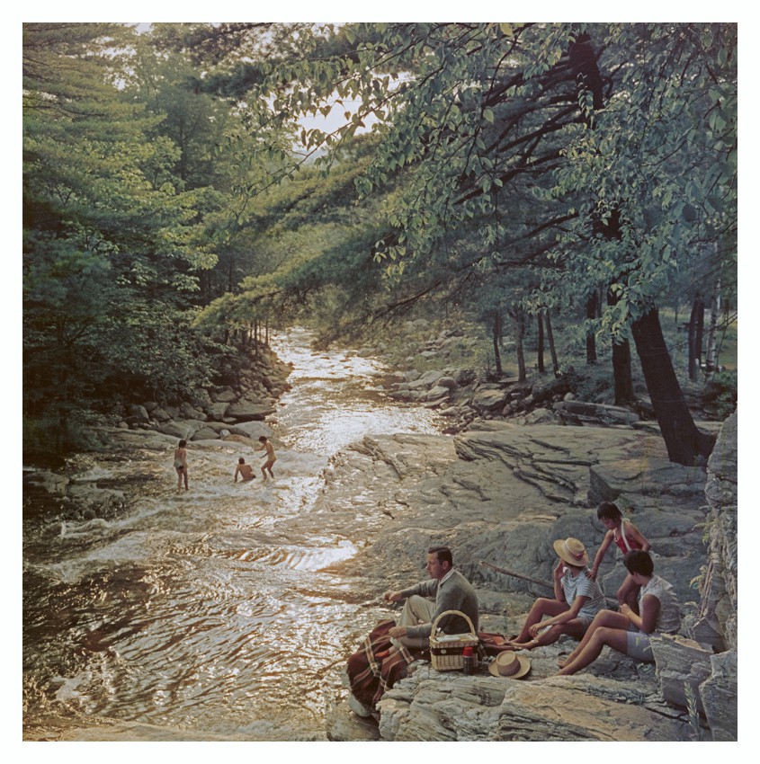 Slim Aarons, Campbell Falls Picnic Slim Aarons, Campbell Falls Picnic