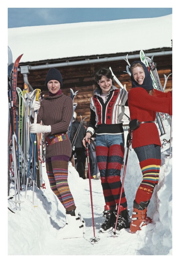 Slim Aarons, Skiing In Gstaad Slim Aarons, Skiing In Gstaad