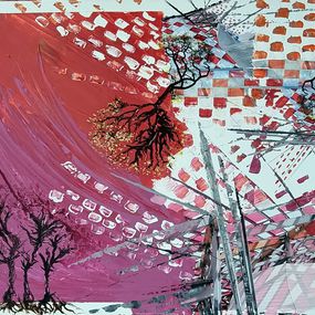 Gemälde, Nature Reborn Red, Cecile Gonne Victoria