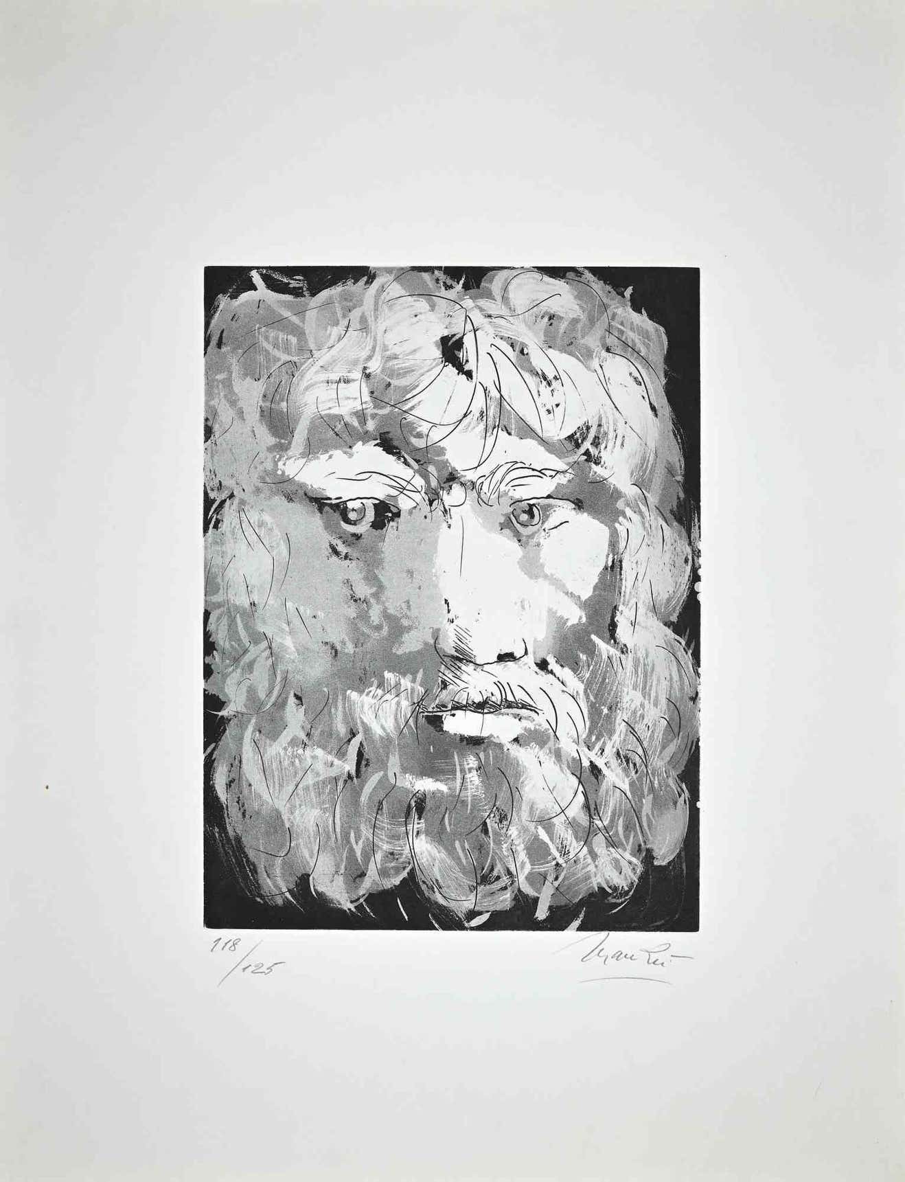 Giacomo Manzú, Portrait of King Oedipus Giacomo Manzú, Portrait of King Oedipus