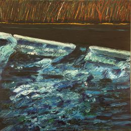 Pintura, Water cascade on the Eder, Karl-Karol Chrobok