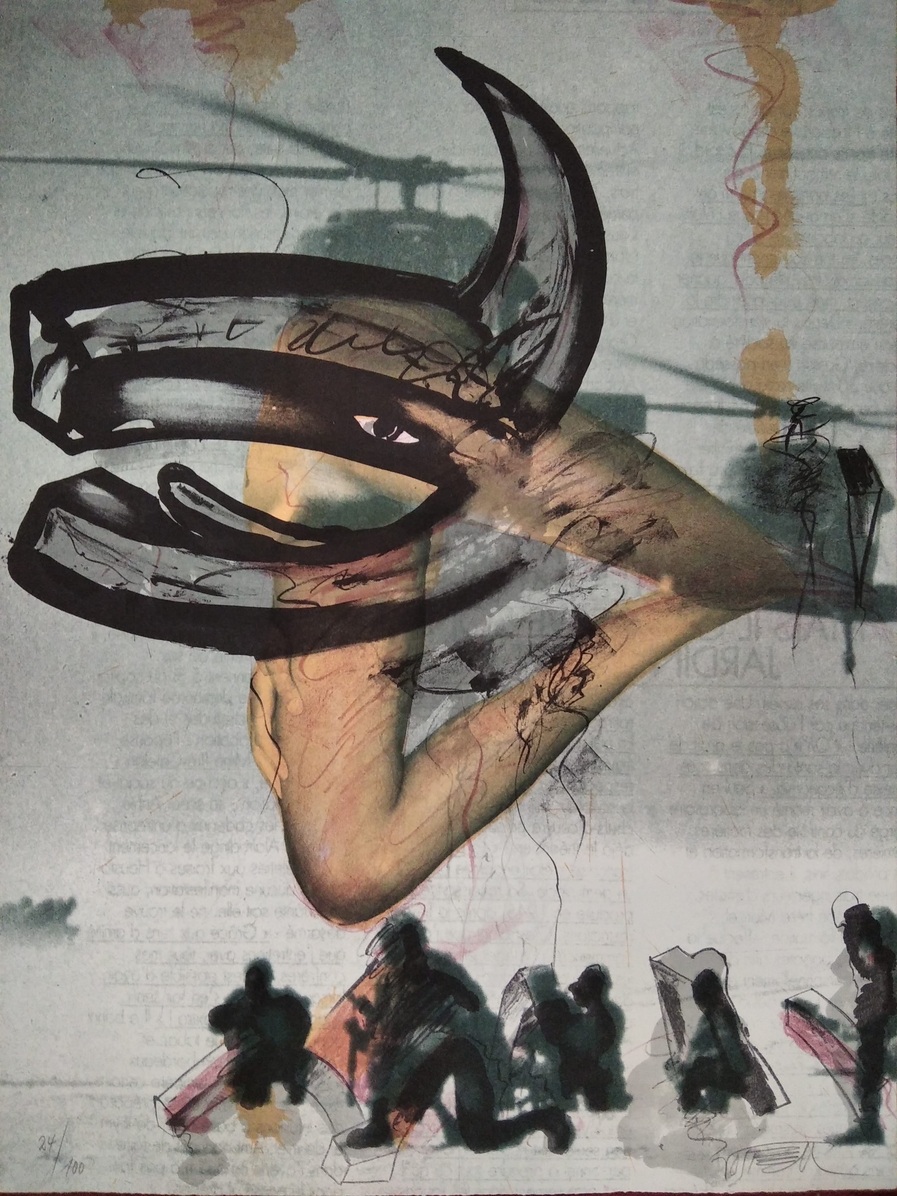 Wolf Vostell, Untitled Wolf Vostell, Untitled