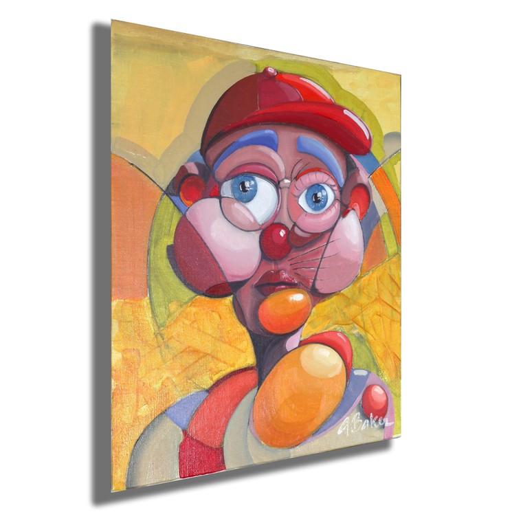 Ghazi Baker, Gone Golfing, Painting on canvas