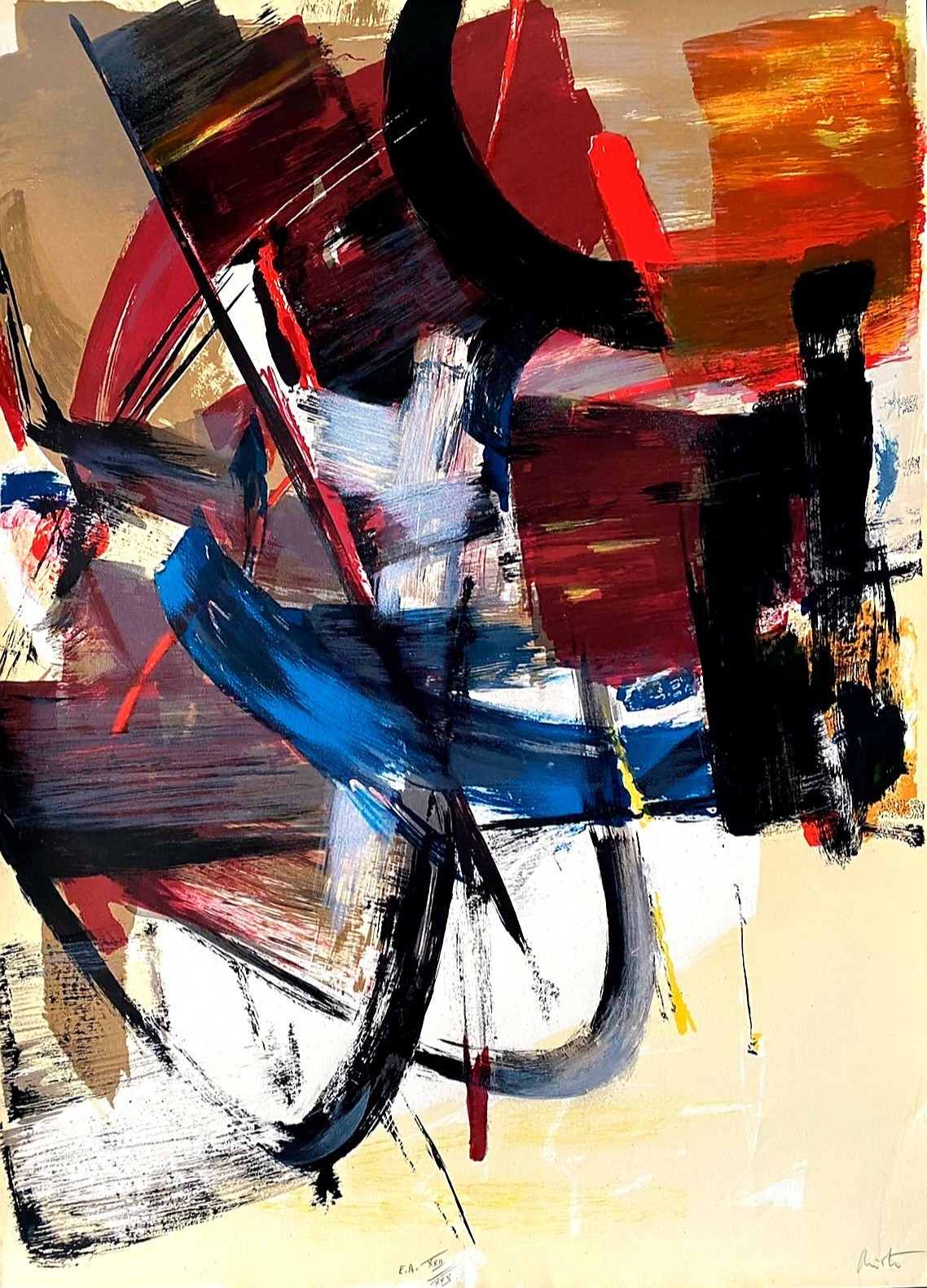 Jean Miotte, Composition en couleurs, ça. Jean Miotte, Composition en couleurs, ça.