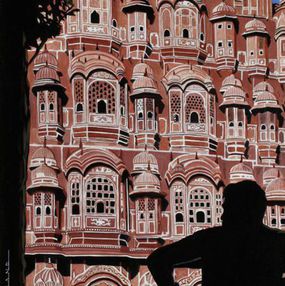 Pintura, Indian Wind palace Jaipur, Alain Bertrand