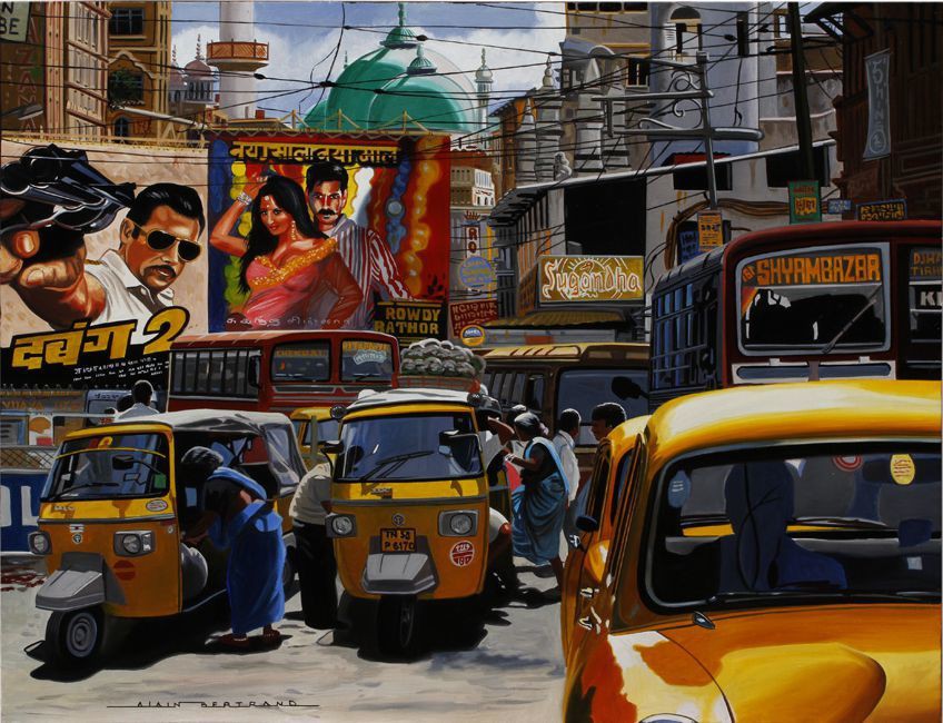 Alain Bertrand, India street of Mumbai Alain Bertrand, India street of Mumbai