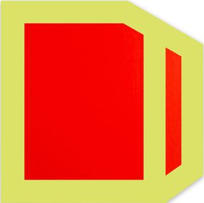 Painting, Plum (Yellow and Red), Brent Hallard