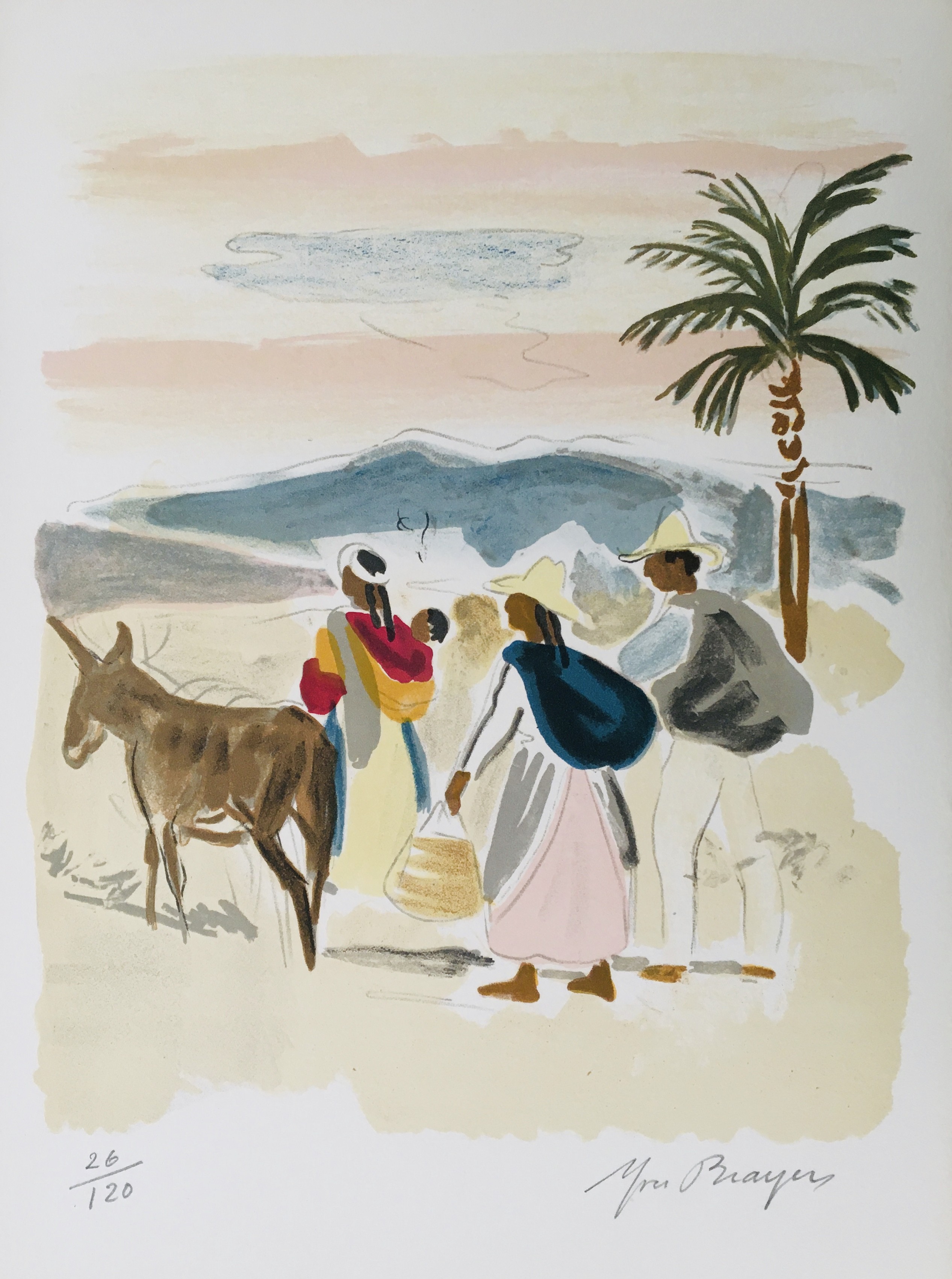 Yves Brayer, Paysans mexicains Yves Brayer, Paysans mexicains