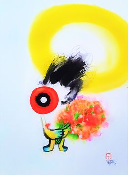 Gemälde, Portrait Homme amoureux, Sounya Whang