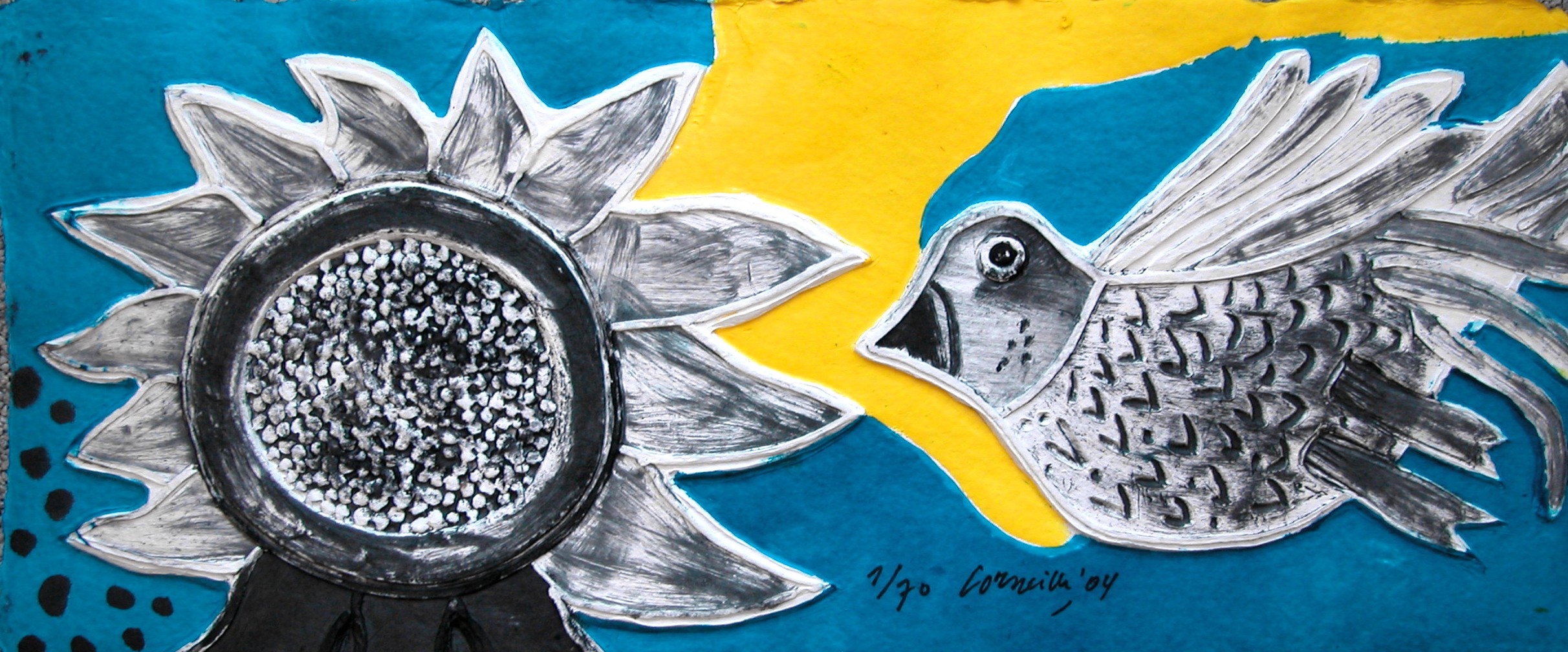 Corneille, Oiseau gris, aquagravure originale Corneille, Oiseau gris, aquagravure originale