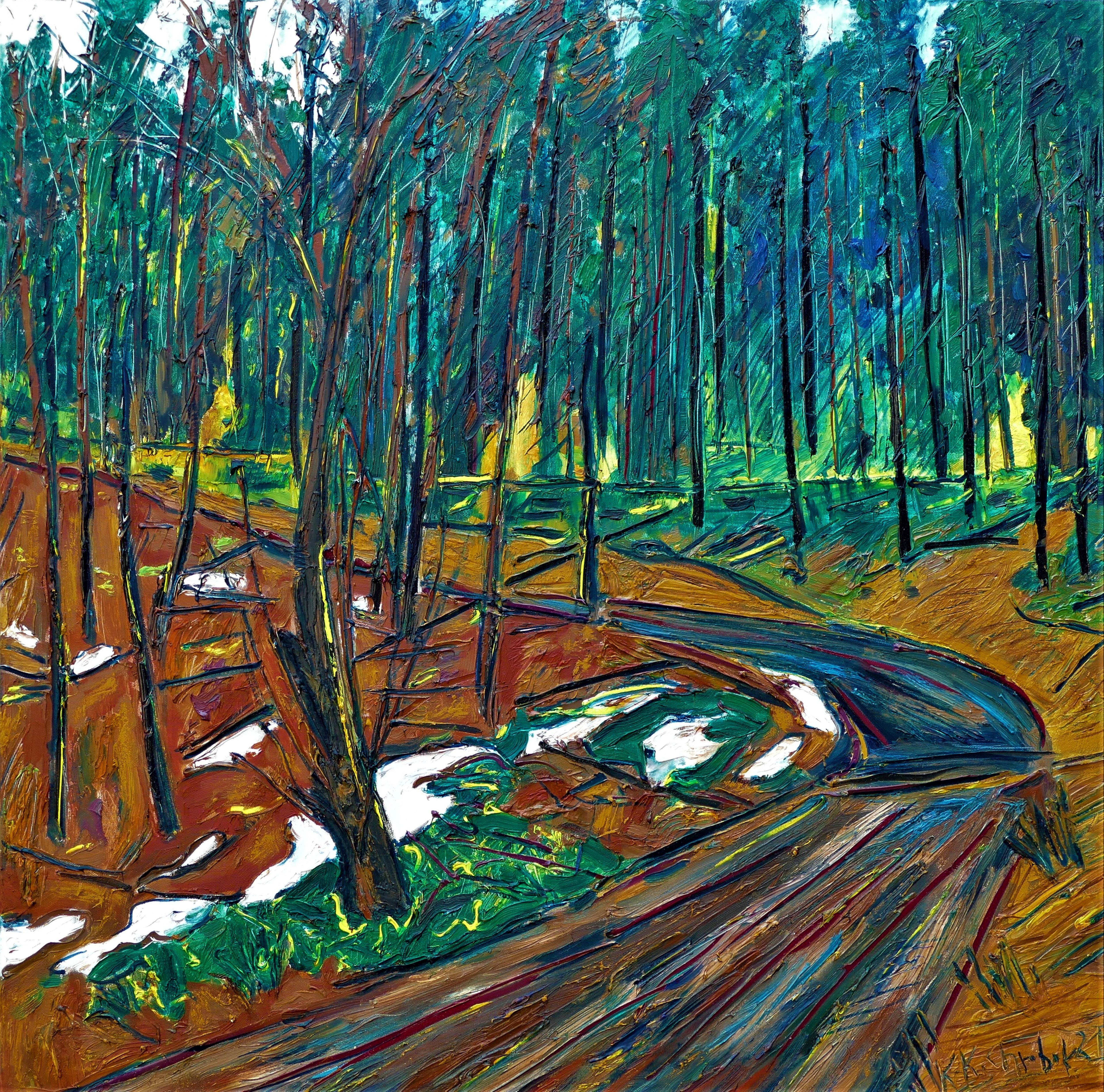 Karl-Karol Chrobok, Path to the early spring forest Karl-Karol Chrobok, Path to the early spring forest