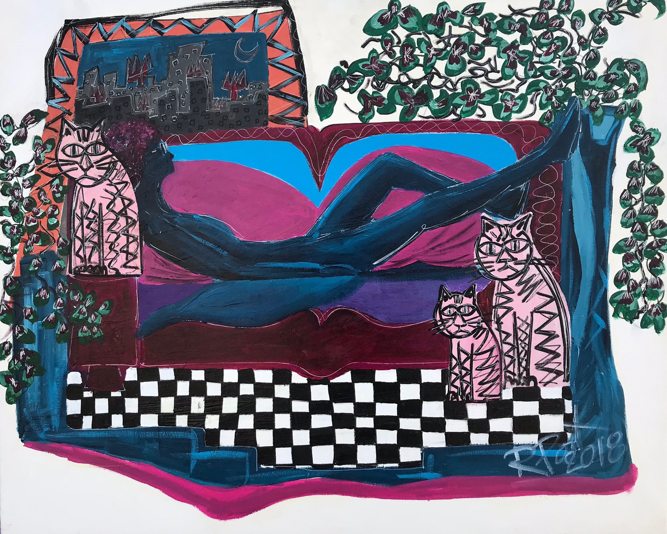 Ramon Poch, Woman on sofa Ramon Poch, Woman on sofa