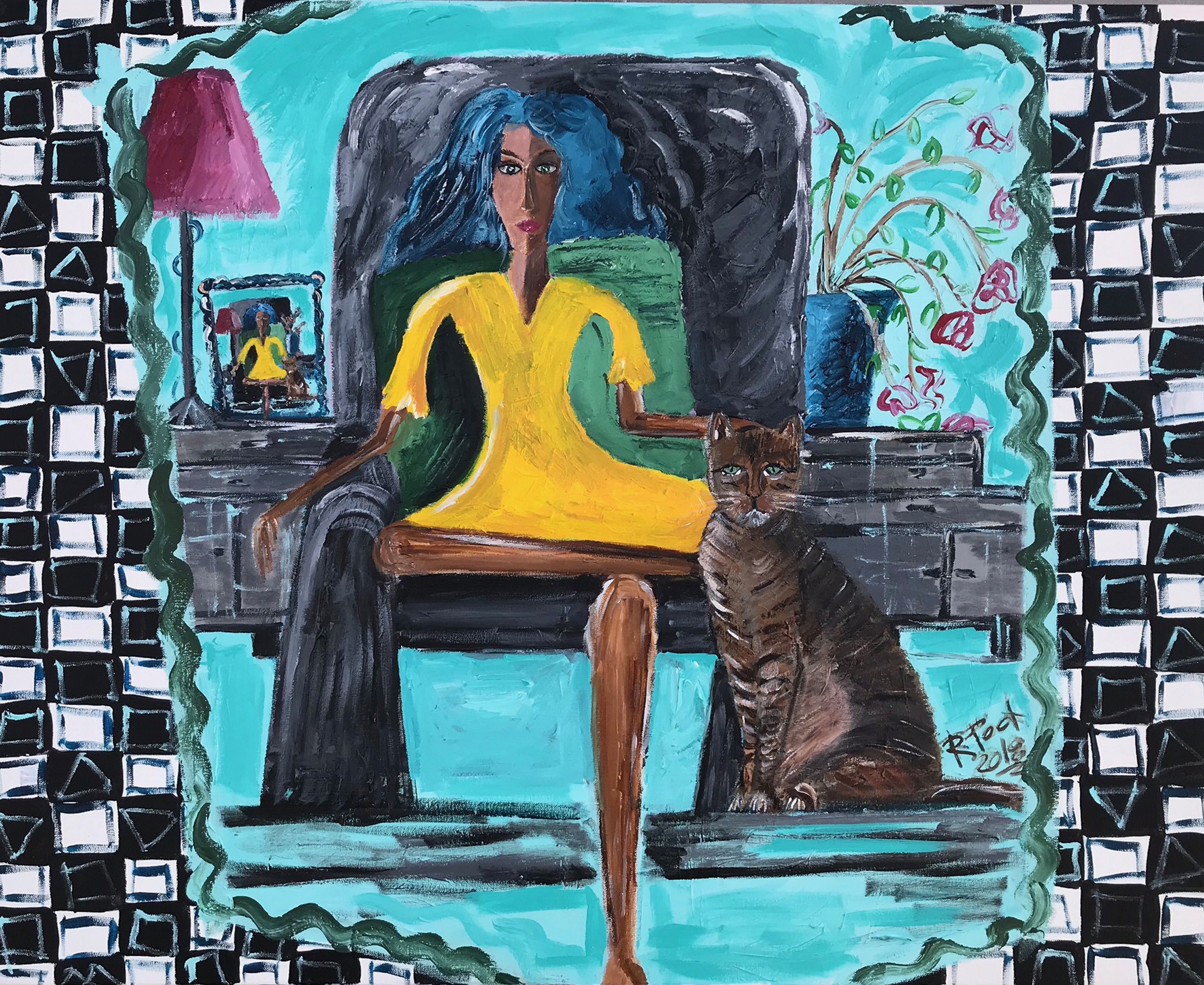 Ramon Poch, Women With Cat Ramon Poch, Women With Cat