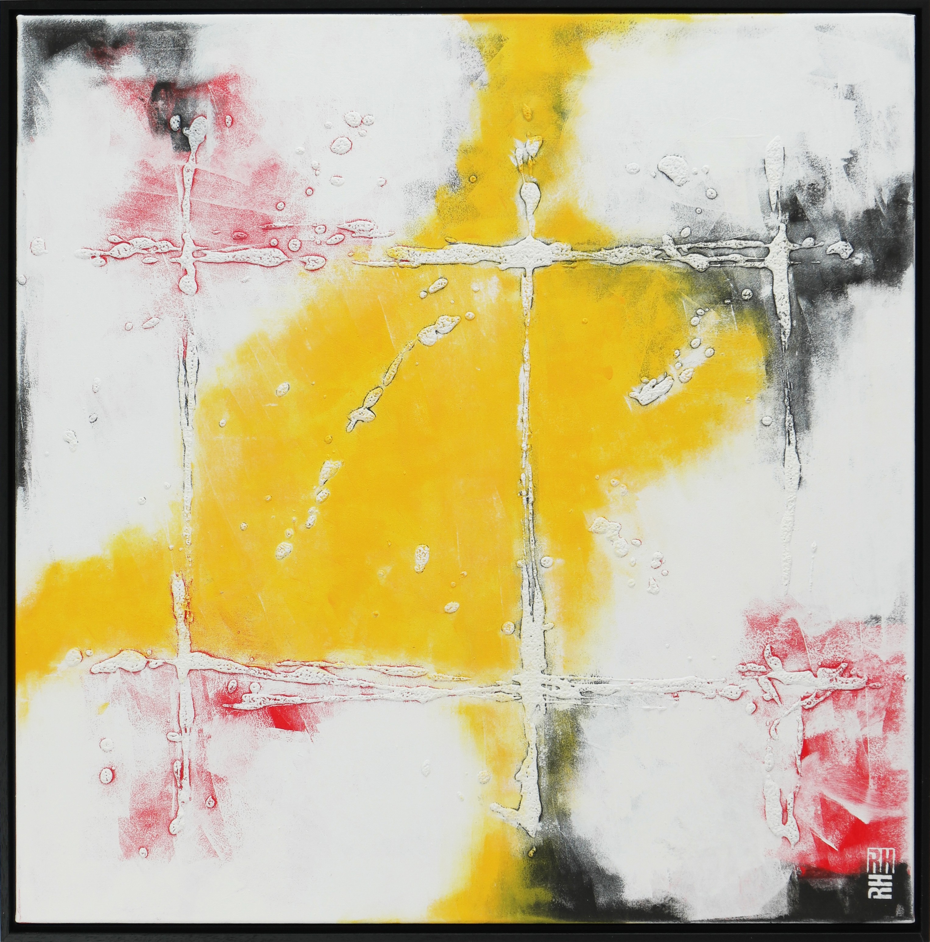 Ronald Hunter, My Yellow Square - Incl Frame Ronald Hunter, My Yellow Square - Incl Frame