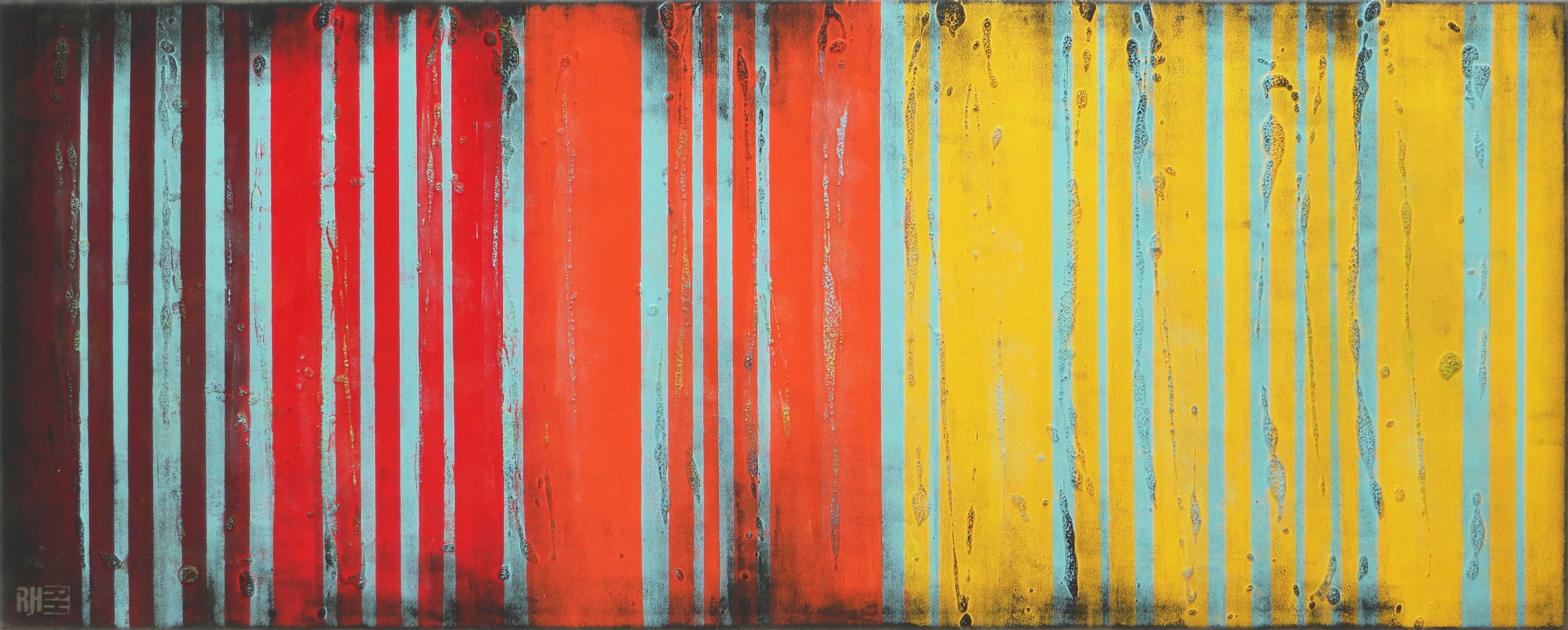 Ronald Hunter, Orange Lined Landscape Ronald Hunter, Orange Lined Landscape