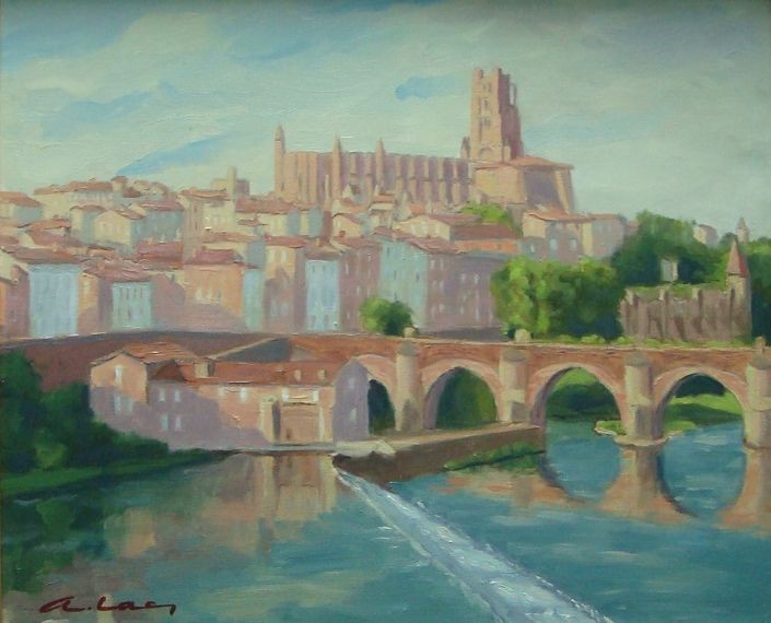 André Lac, Albi : le pont-vieux André Lac, Albi : le pont-vieux