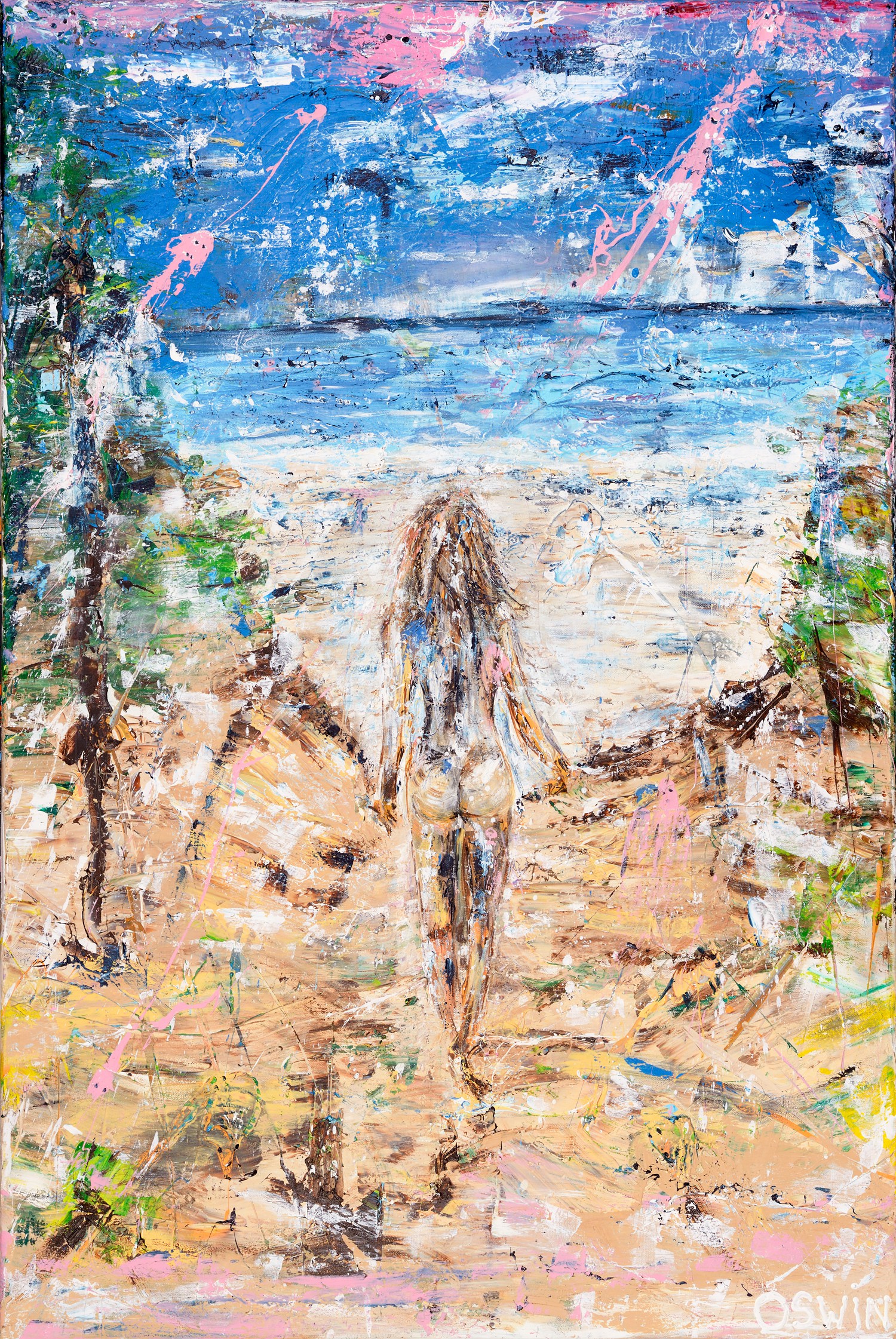 Oswin Gesselli, Nude & sea - WALK TO THE BEACH Oswin Gesselli, Nude & sea - WALK TO THE BEACH