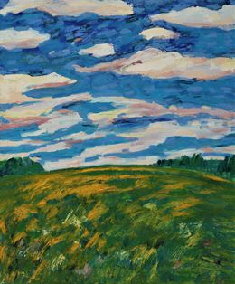 Painting, Sky landscape - spring, Karl-Karol Chrobok