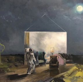Gemälde, Le retour, Magdalena Lamri