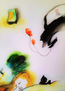 Painting, Ivresse du printemps, Sounya Whang