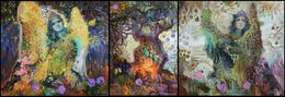 Painting, Alconost and Sirin, Anastasiia Grygorieva