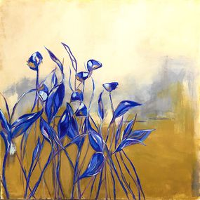 Painting, Fields of Blue, Zena Dabbous