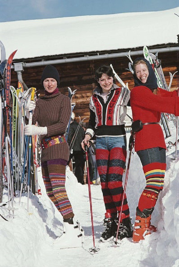 Slim Aarons, Skiing In Gstaad Slim Aarons, Skiing In Gstaad