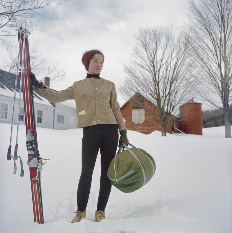 Slim Aarons, Skiing In Stowe Slim Aarons, Skiing In Stowe