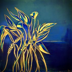Painting, Fields of Midnight, Zena Dabbous