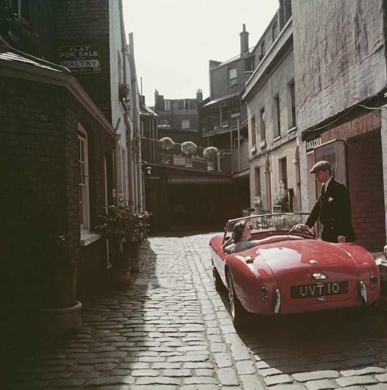 Slim Aarons, Sports Car Couple Slim Aarons, Sports Car Couple