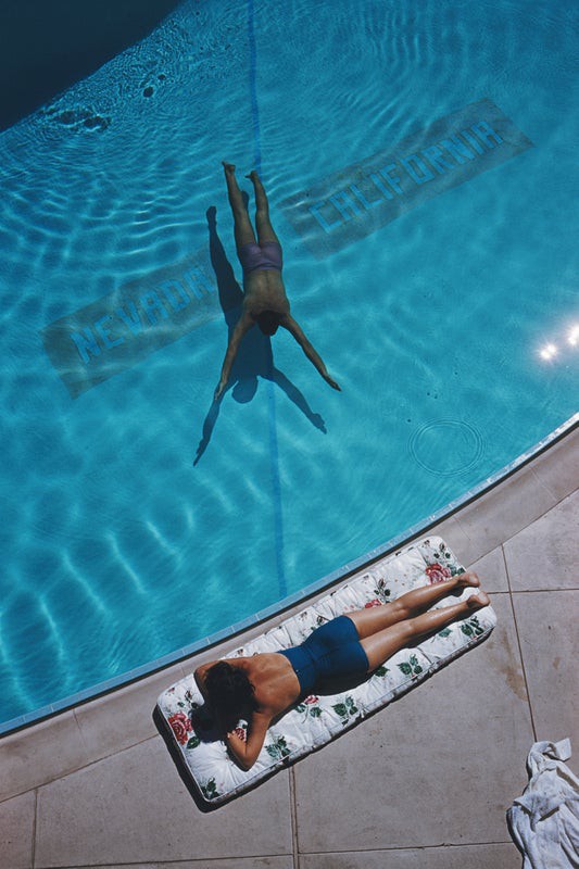 Slim Aarons, Swimmer and Sunbather Slim Aarons, Swimmer and Sunbather