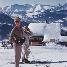 Photographie, Skiers at Gstaad, Slim Aarons