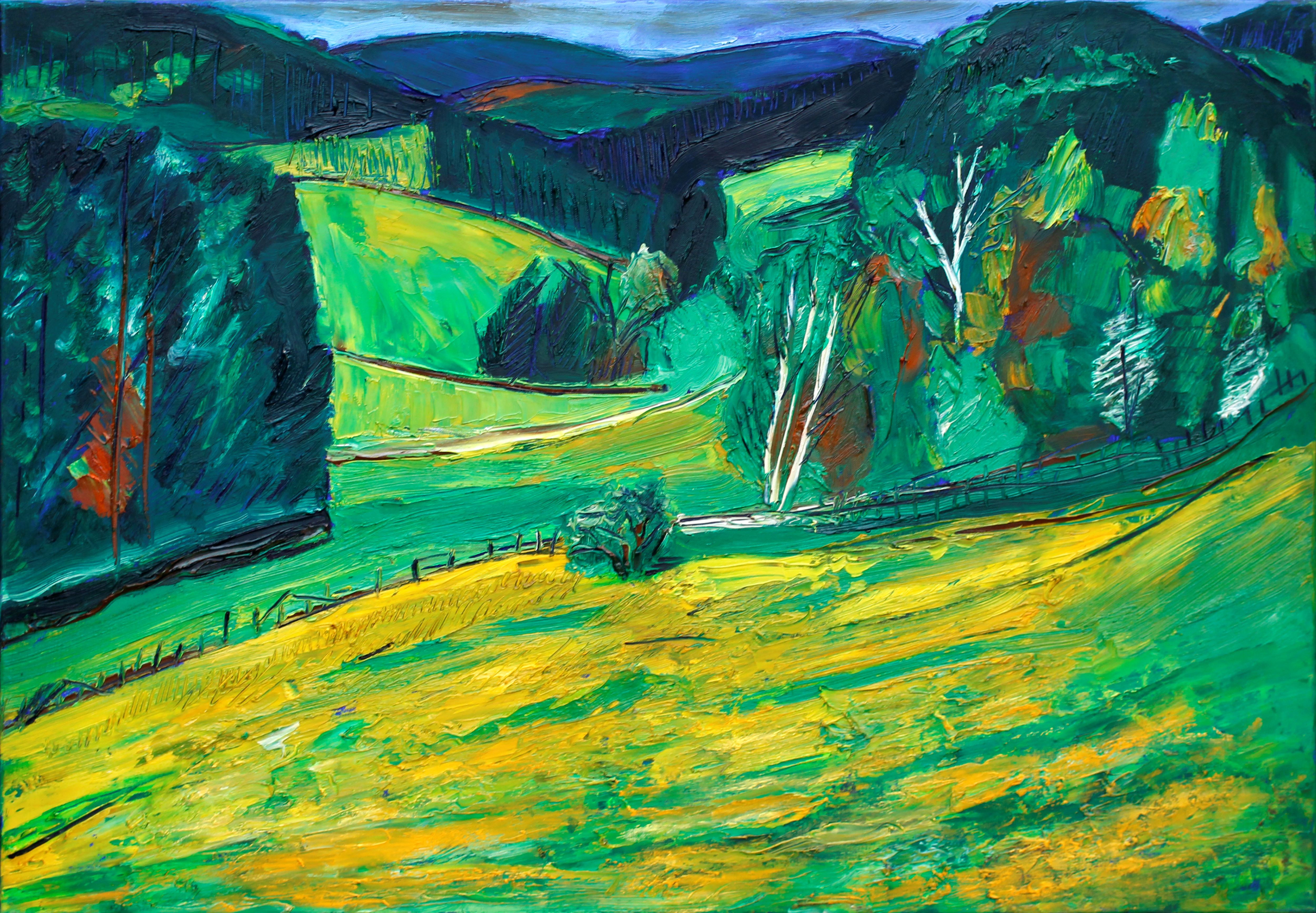 Karl-Karol Chrobok, Dandelion fields - spring Karl-Karol Chrobok, Dandelion fields - spring