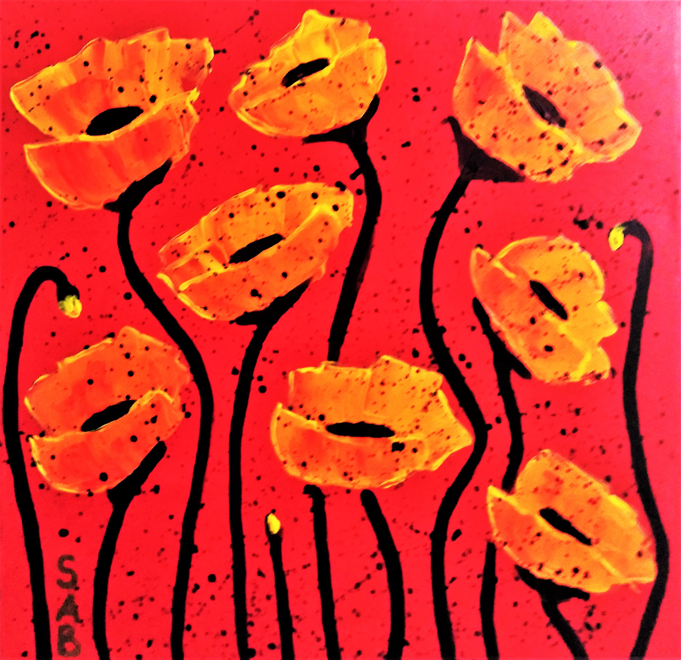 SAB, Coquelicots N°8 rouges SAB, Coquelicots N°8 rouges