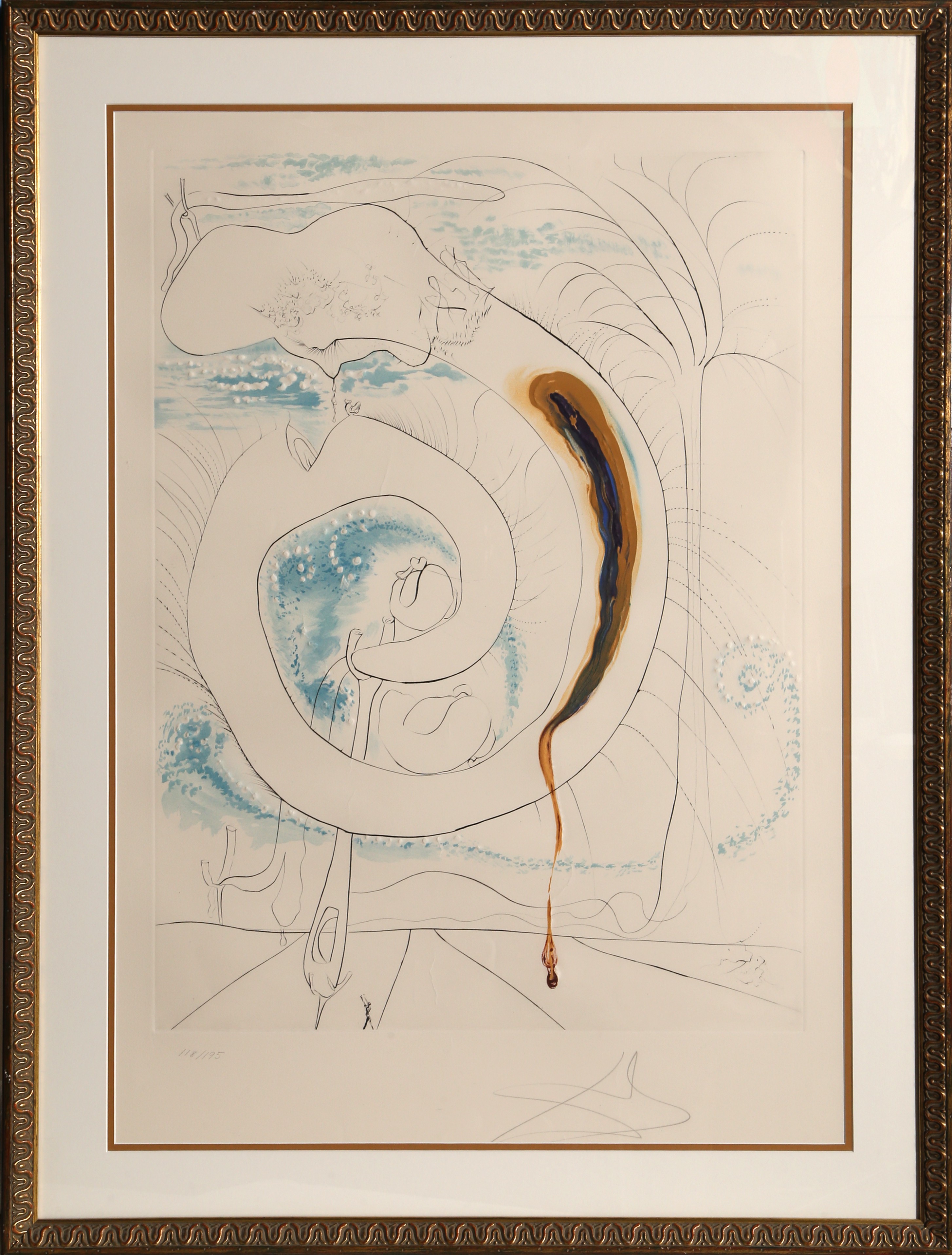 Salvador Dali, Le cercle visceral du Cosmos from La Conquete du Cosmos Salvador Dali, Le cercle visceral du Cosmos from La Conquete du Cosmos